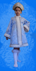 Снегурочка, костюм Снегурочки для девочки напрокат, новогодний костюм в Москве